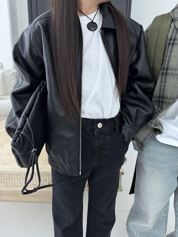 Our - Korean Children Fashion - #littlefashionista - Our Leather Jacket - 9