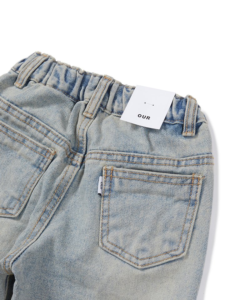Our - Korean Children Fashion - #magicofchildhood - Aka Wide Denim Pants - 6