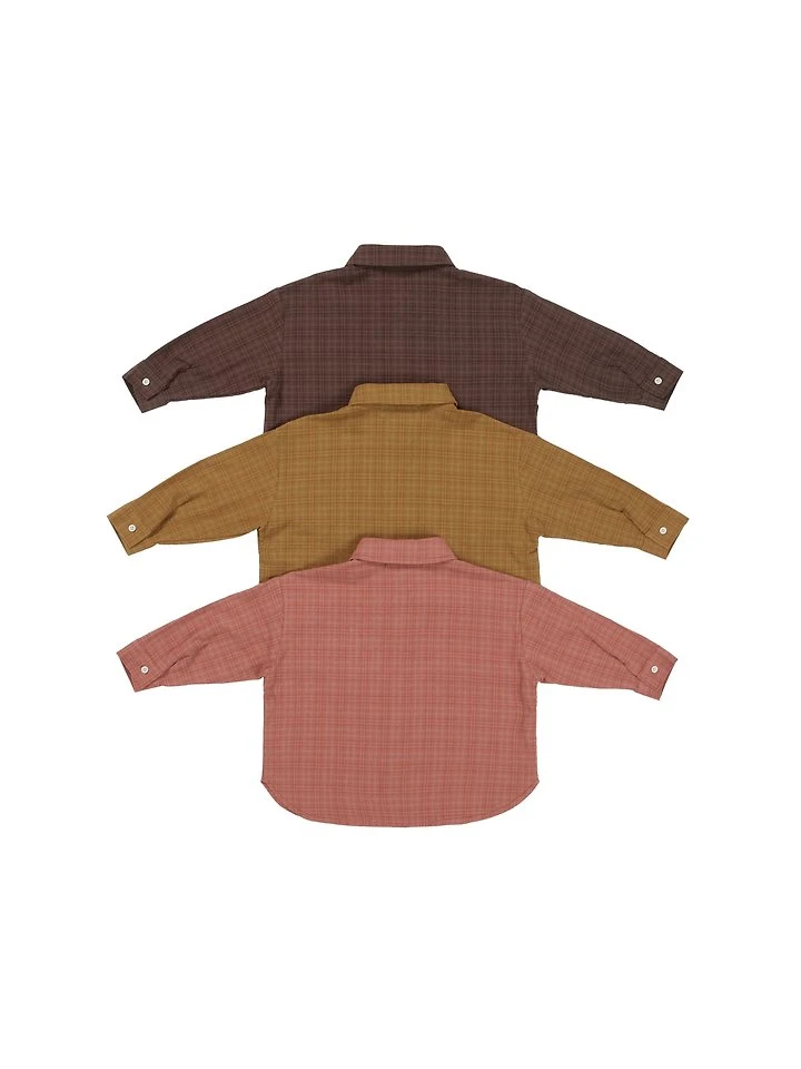 Our - Korean Children Fashion - #magicofchildhood - Maple Check Shirt - 7