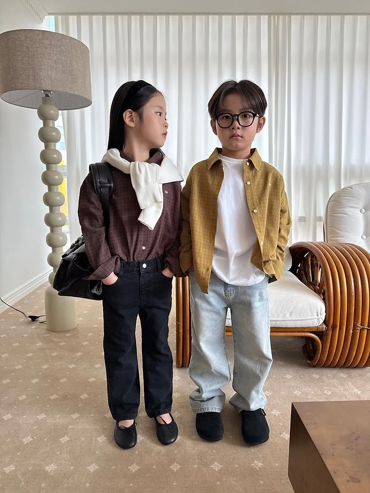 Our - Korean Children Fashion - #minifashionista - Maple Check Shirt - 8
