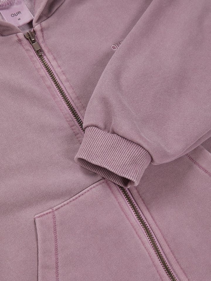 Our - Korean Children Fashion - #stylishchildhood - Work Pigment Hooded Zip-up - 6