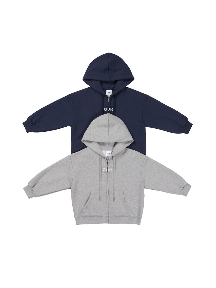 Our - Korean Children Fashion - #stylishchildhood - Wappen Hooded Zip-up