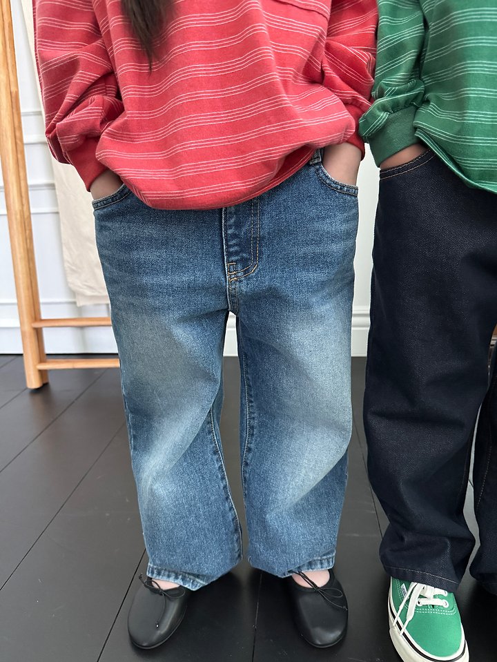 Our - Korean Children Fashion - #toddlerclothing - Fall Wide Denim Pants - 10