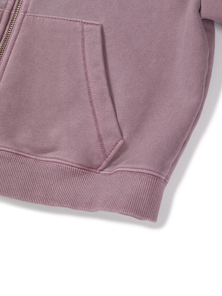 Our - Korean Children Fashion - #toddlerclothing - Work Pigment Hooded Zip-up - 5