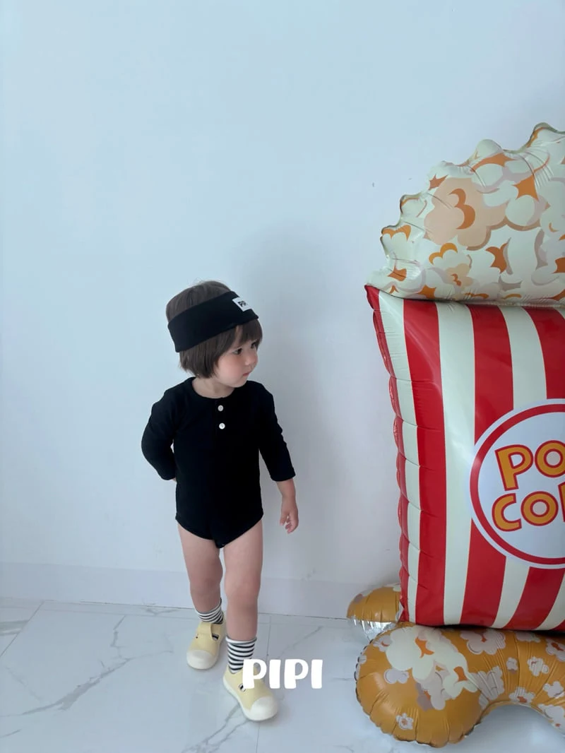 Pipi - Korean Baby Fashion - #babyoutfit - Button Romper - 6