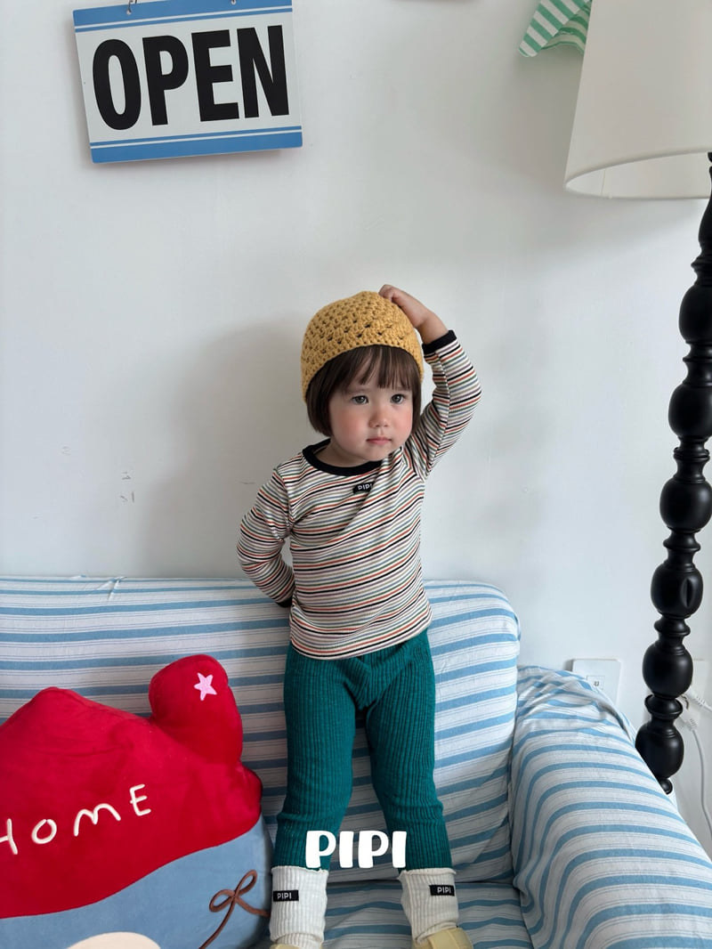 Pipi - Korean Children Fashion - #Kfashion4kids - Rainbow Binding Tee - 6