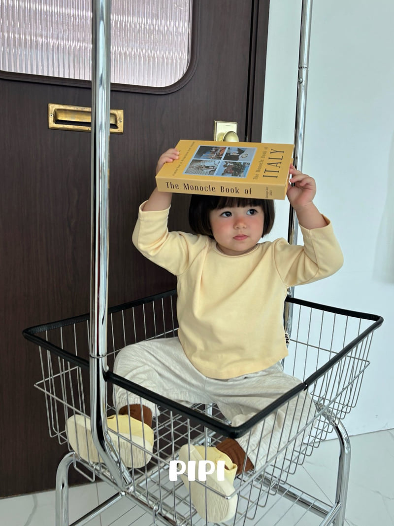 Pipi - Korean Children Fashion - #childofig - Rounding Binding Tee - 12