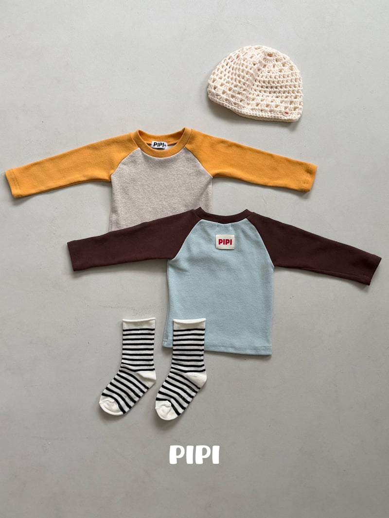 Pipi - Korean Children Fashion - #childofig - Raglan Color Block Tee - 3