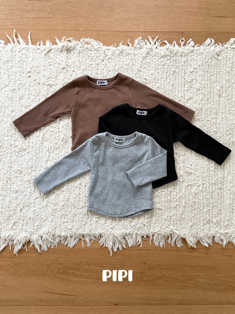 Pipi - Korean Children Fashion - #childofig - Ribbed Tee - 3