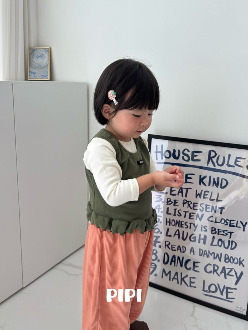 Pipi - Korean Children Fashion - #childofig - Color Frill Sleeveless - 12