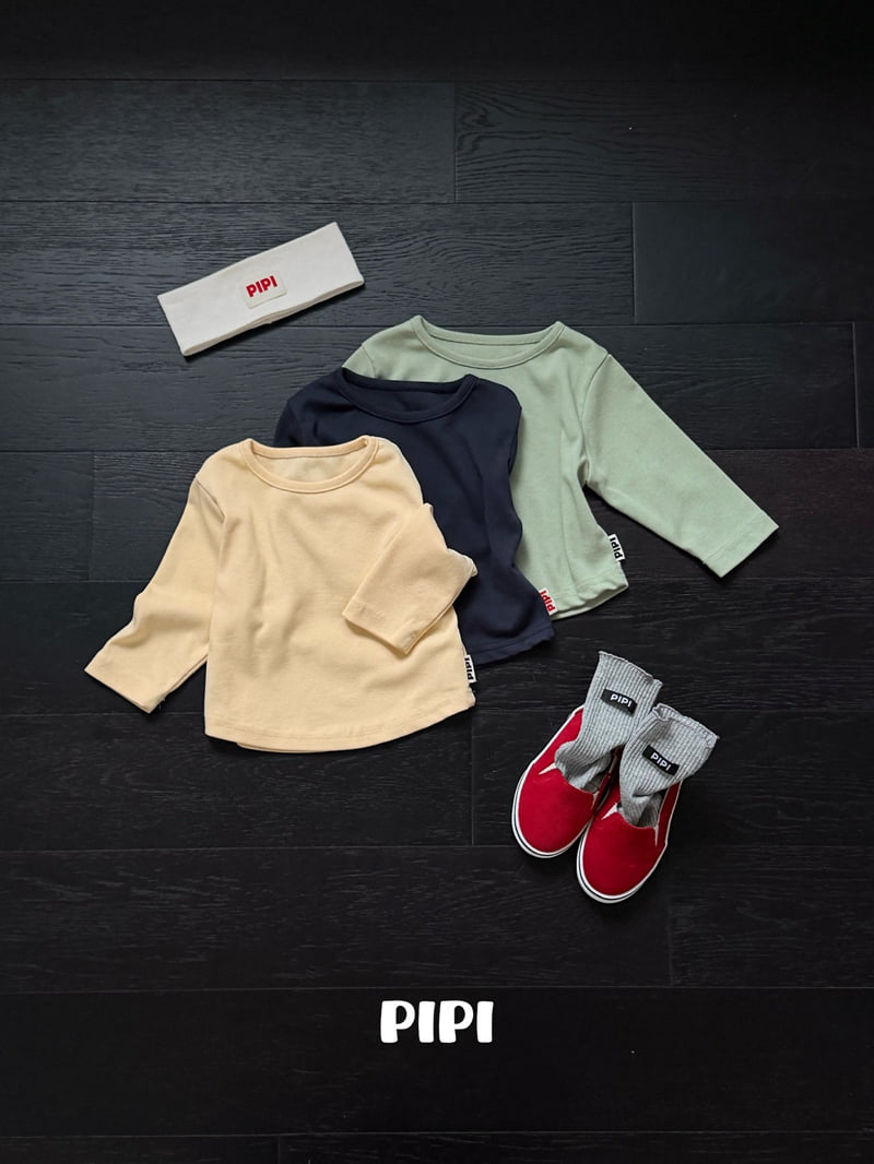 Pipi - Korean Children Fashion - #designkidswear - Rounding Binding Tee