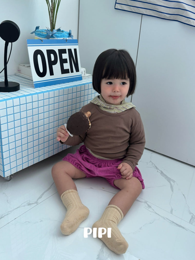Pipi - Korean Children Fashion - #designkidswear - Ribbed Tee - 5