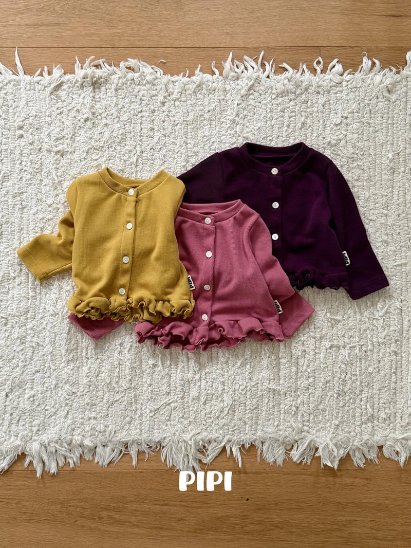 Pipi - Korean Children Fashion - #discoveringself - Frill Cardigan - 3