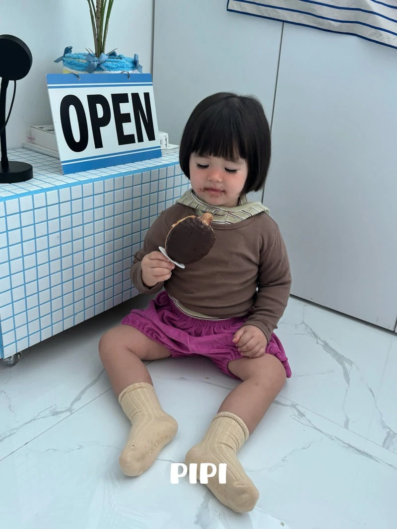 Pipi - Korean Children Fashion - #discoveringself - Ribbed Tee - 6