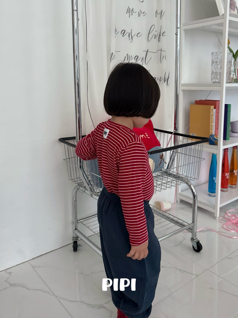 Pipi - Korean Children Fashion - #discoveringself - Pipi Striped Tee - 12