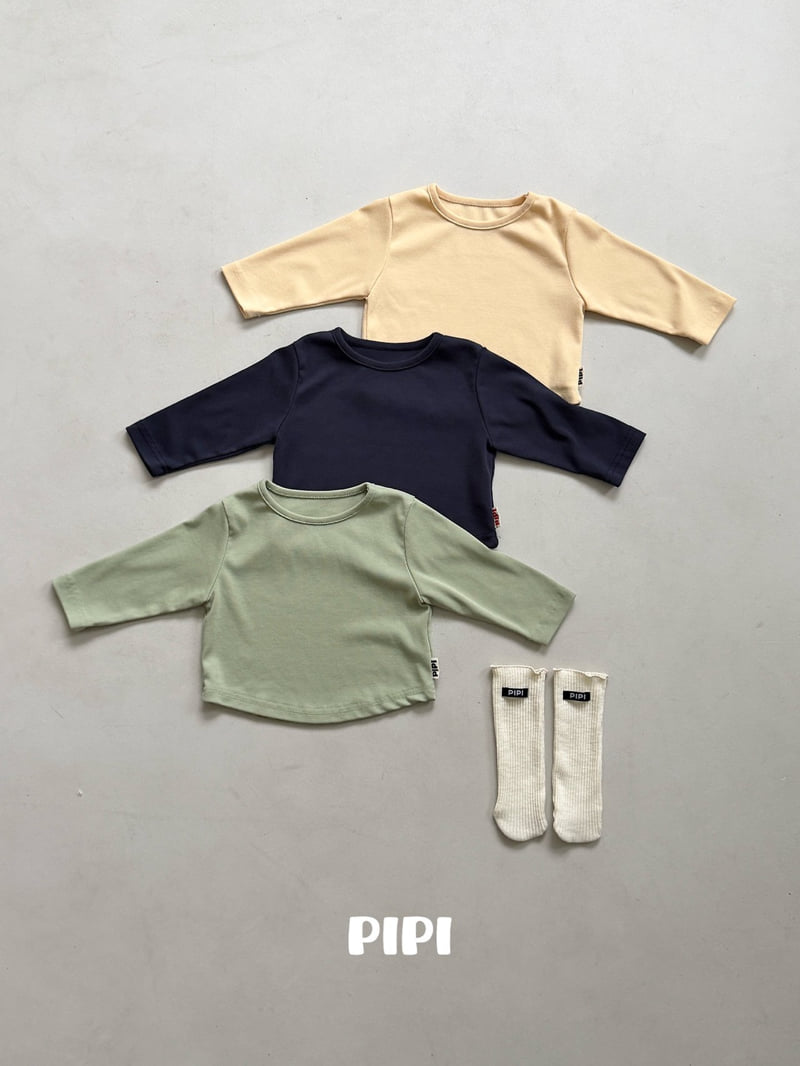 Pipi - Korean Children Fashion - #fashionkids - Rounding Binding Tee - 3