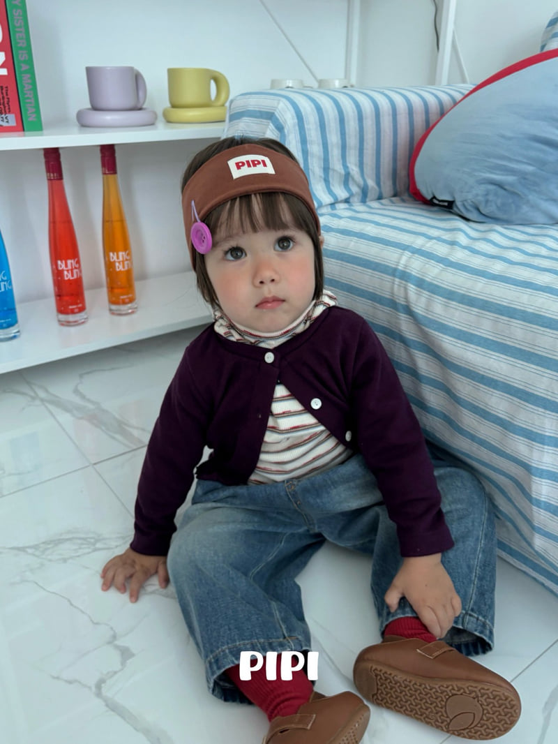 Pipi - Korean Children Fashion - #fashionkids - Banding Denim Pants - 10