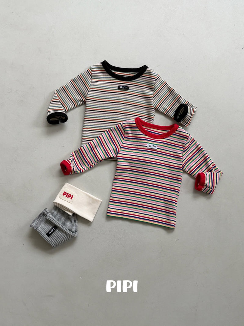 Pipi - Korean Children Fashion - #kidsshorts - Rainbow Binding Tee - 3