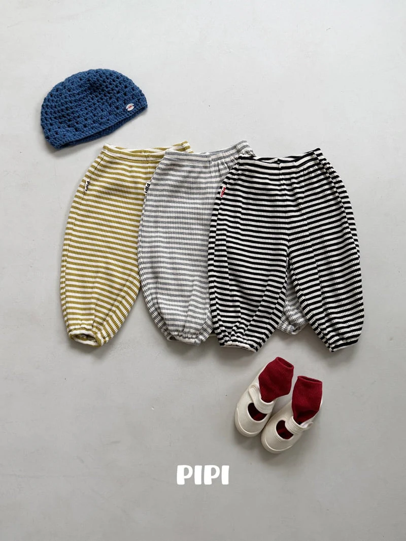 Pipi - Korean Children Fashion - #kidsshorts - Striped Pants