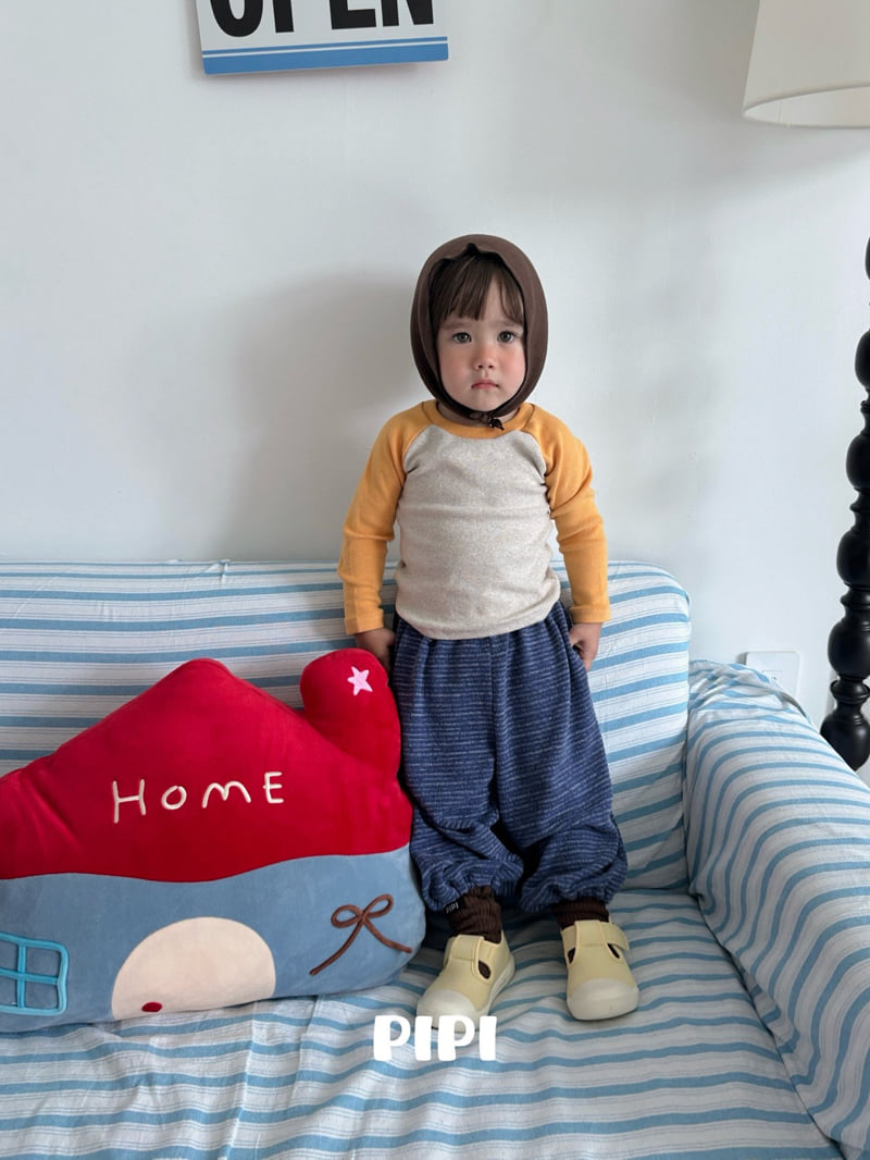 Pipi - Korean Children Fashion - #kidsshorts - Raglan Color Block Tee - 9