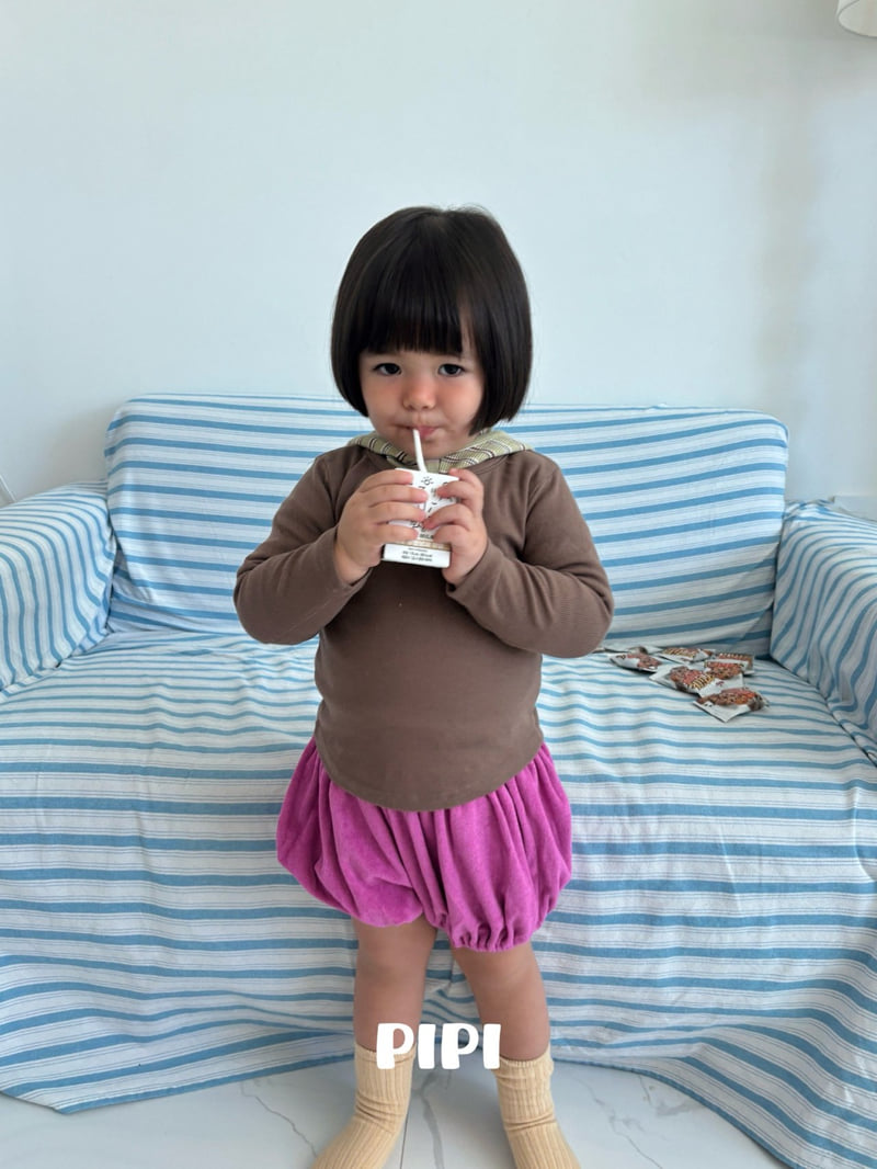 Pipi - Korean Children Fashion - #kidsshorts - Ribbed Tee - 8