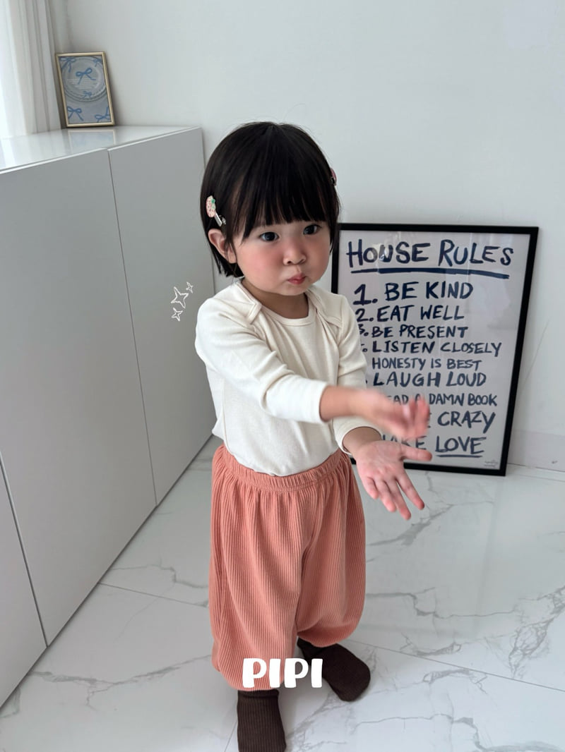 Pipi - Korean Children Fashion - #kidsshorts - Basic Tee - 5