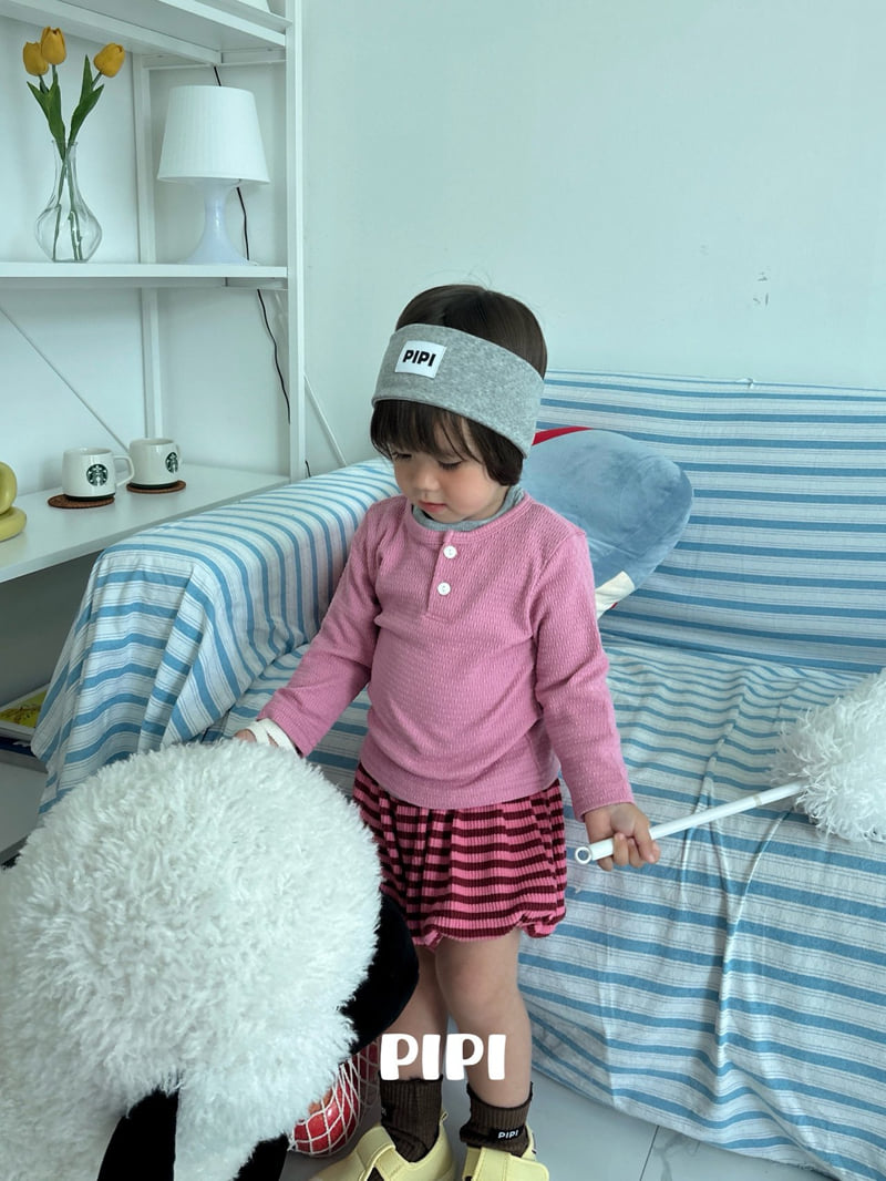 Pipi - Korean Children Fashion - #kidsstore - Striped Pumpkin Pants - 12