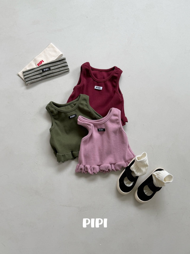 Pipi - Korean Children Fashion - #kidzfashiontrend - Color Frill Sleeveless - 3