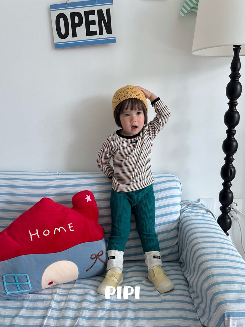 Pipi - Korean Children Fashion - #littlefashionista - Rainbow Binding Tee - 7