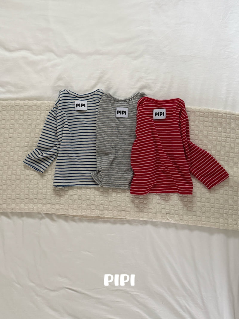 Pipi - Korean Children Fashion - #magicofchildhood - Pipi Striped Tee - 3