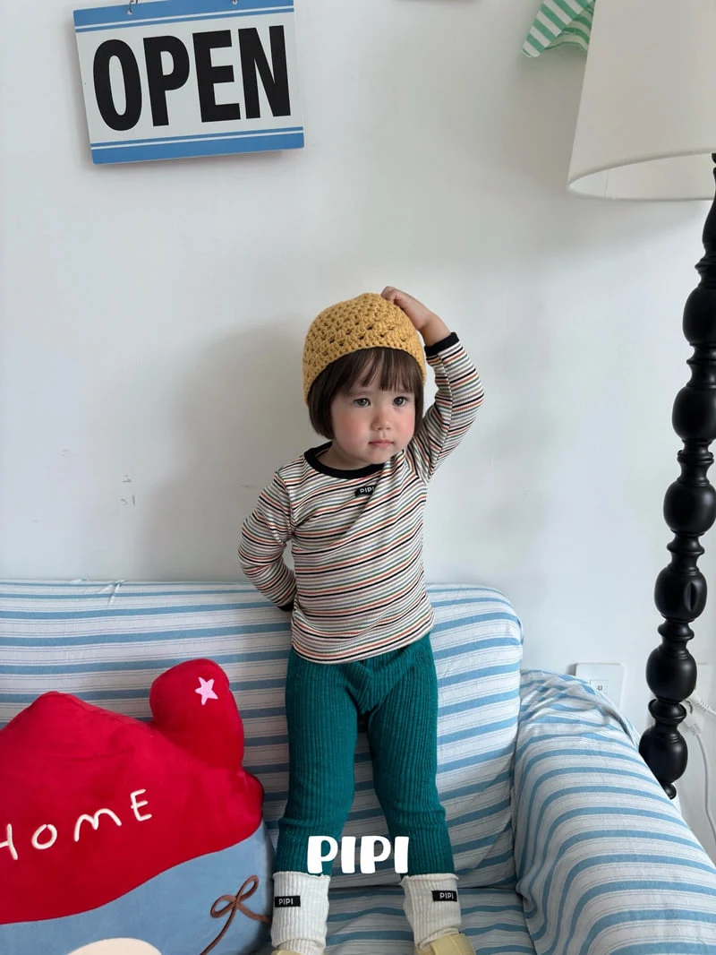 Pipi - Korean Children Fashion - #magicofchildhood - Color Ribbed Leggings - 6