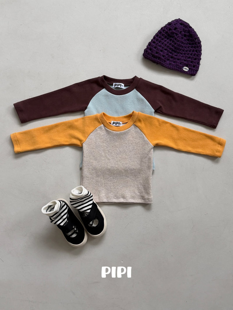 Pipi - Korean Children Fashion - #minifashionista - Raglan Color Block Tee