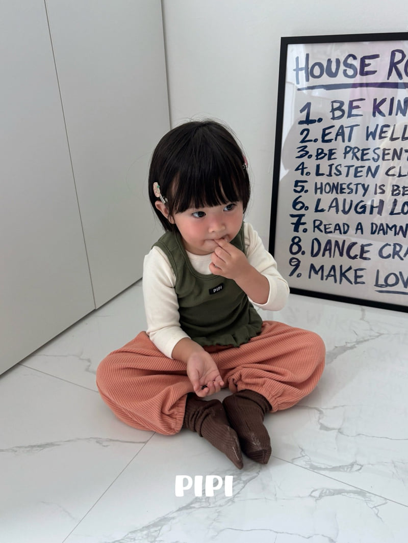 Pipi - Korean Children Fashion - #minifashionista - Color Frill Sleeveless - 7