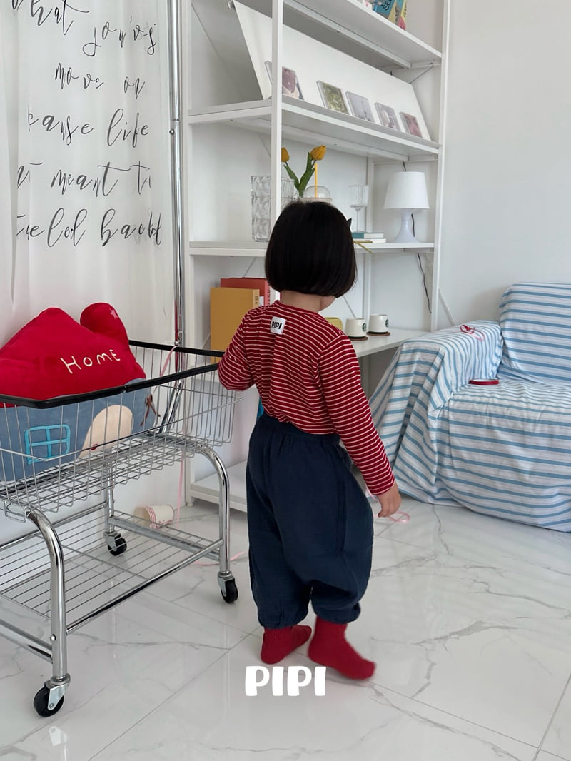 Pipi - Korean Children Fashion - #toddlerclothing - Pipi Striped Tee - 7
