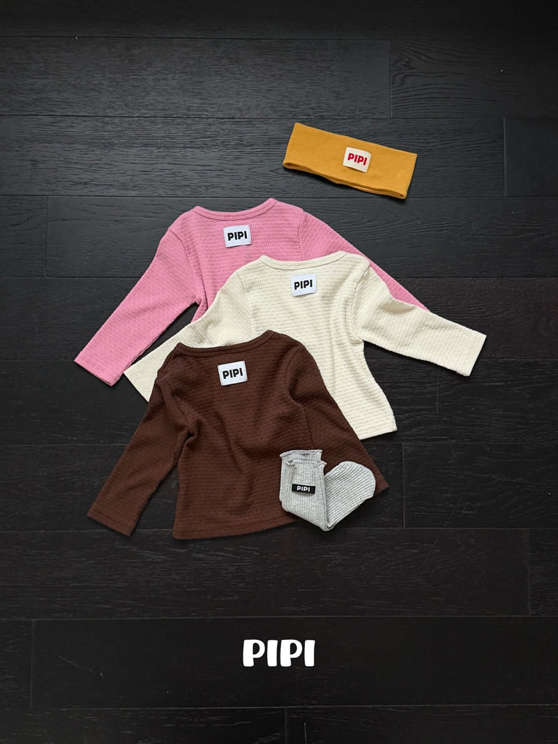 Pipi - Korean Children Fashion - #toddlerclothing - Kitsch Button Tee - 3