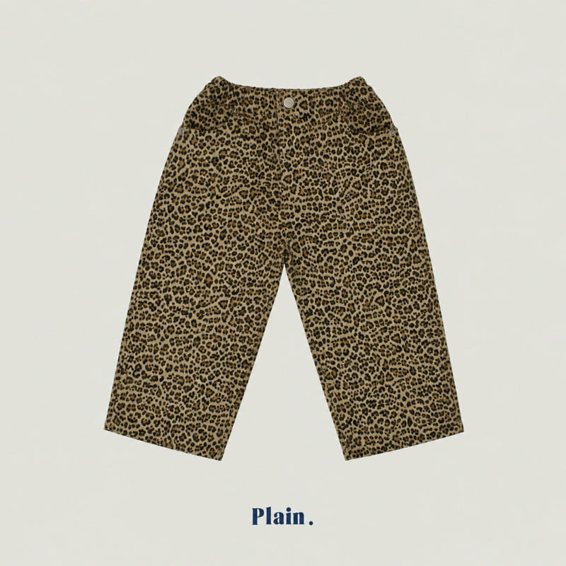 Plain - Korean Children Fashion - #Kfashion4kids - Leopard Pants