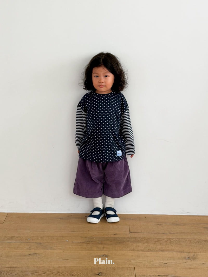Plain - Korean Children Fashion - #Kfashion4kids - Heart Tee - 10