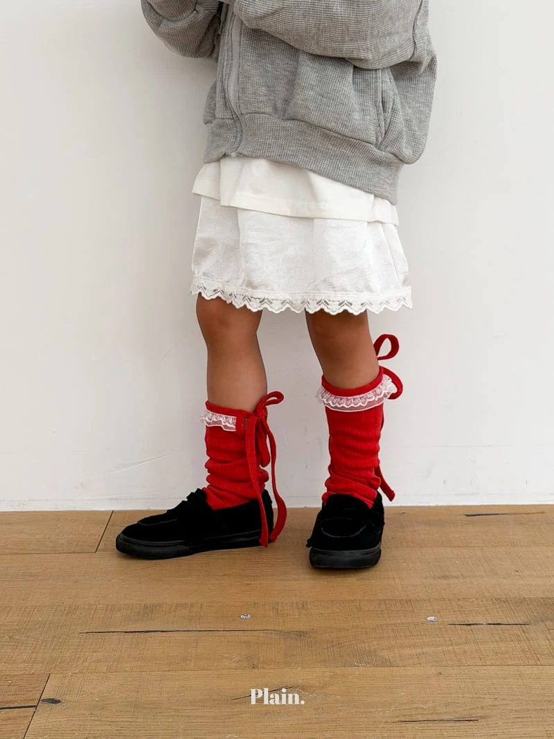 Plain - Korean Children Fashion - #kidzfashiontrend - Plain Lace Socks - 4