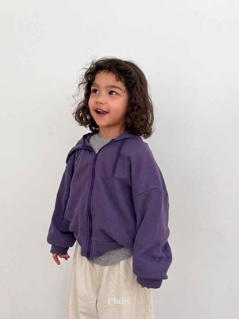Plain - Korean Children Fashion - #Kfashion4kids - Croffile Hood Zip-up - 8