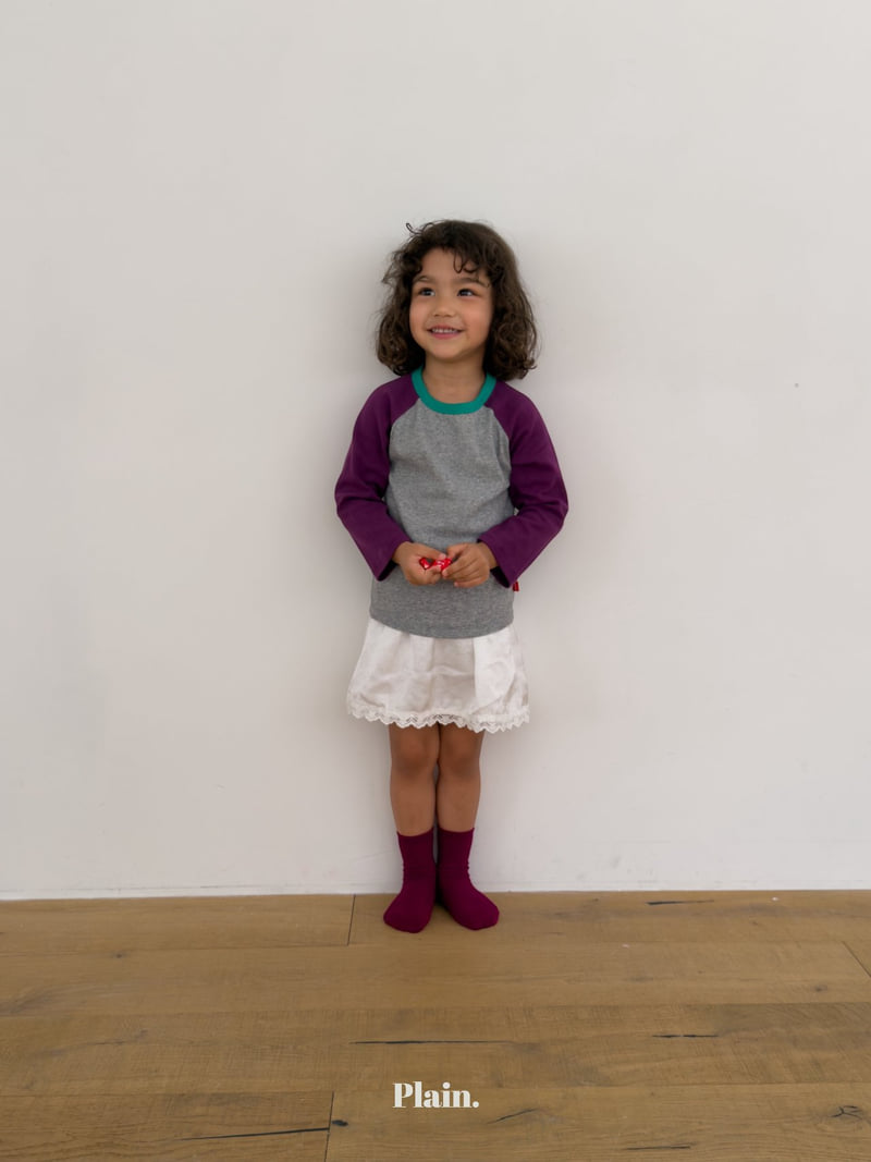Plain - Korean Children Fashion - #childofig - Lace Sain Skirt - 12