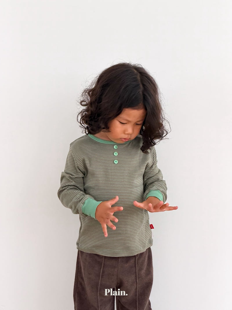 Plain - Korean Children Fashion - #childrensboutique - Dindongdang Tee - 12