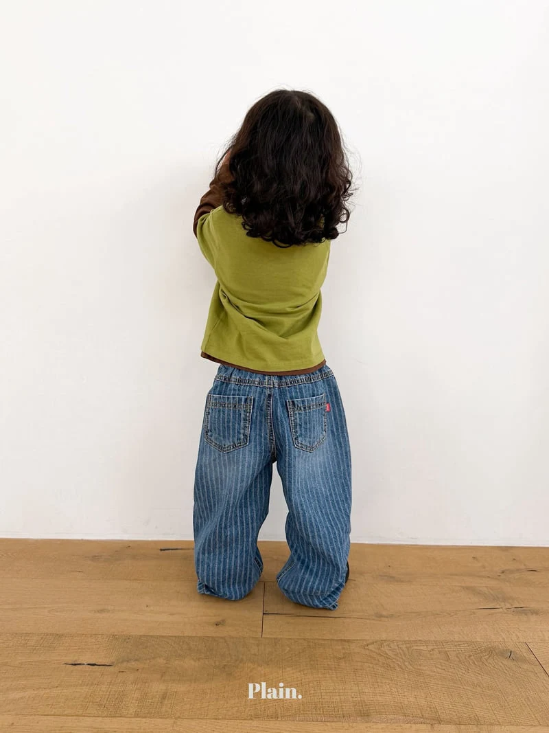 Plain - Korean Children Fashion - #designkidswear - Jacquard Denim Pants - 7