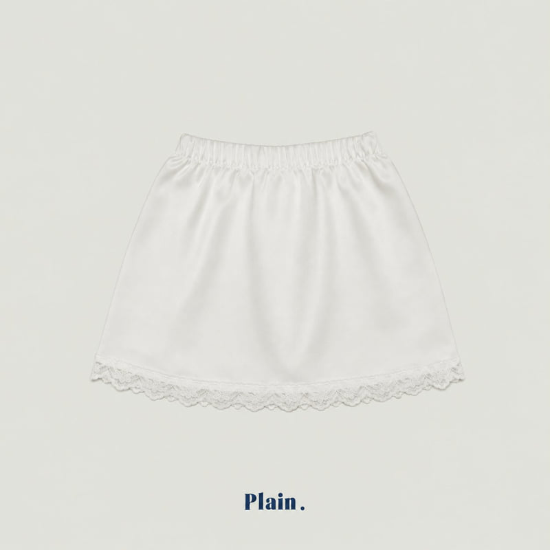 Plain - Korean Children Fashion - #designkidswear - Lace Sain Skirt