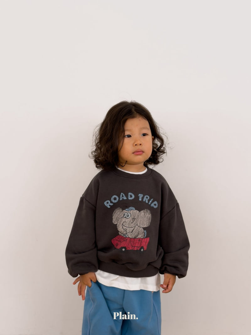 Plain - Korean Children Fashion - #discoveringself - Elephant Sweatshirts - 9