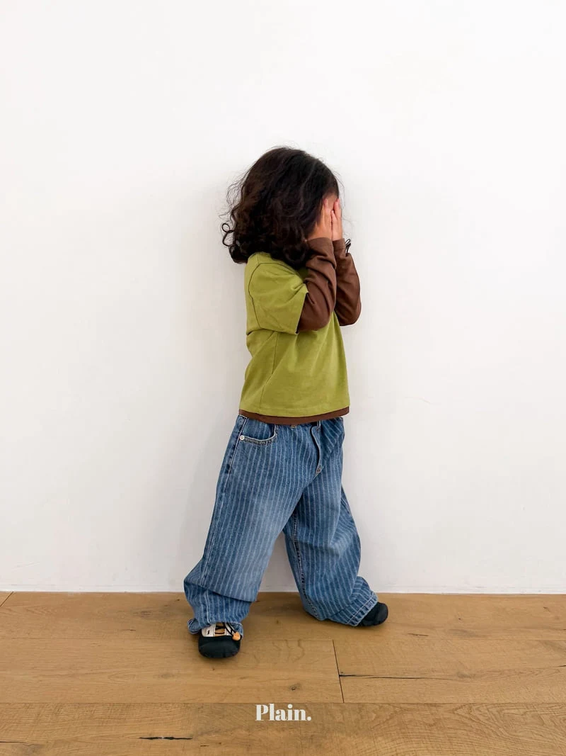 Plain - Korean Children Fashion - #discoveringself - Jacquard Denim Pants - 8