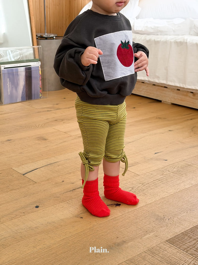 Plain - Korean Children Fashion - #fashionkids - Stripe Bonnie Leggings - 5