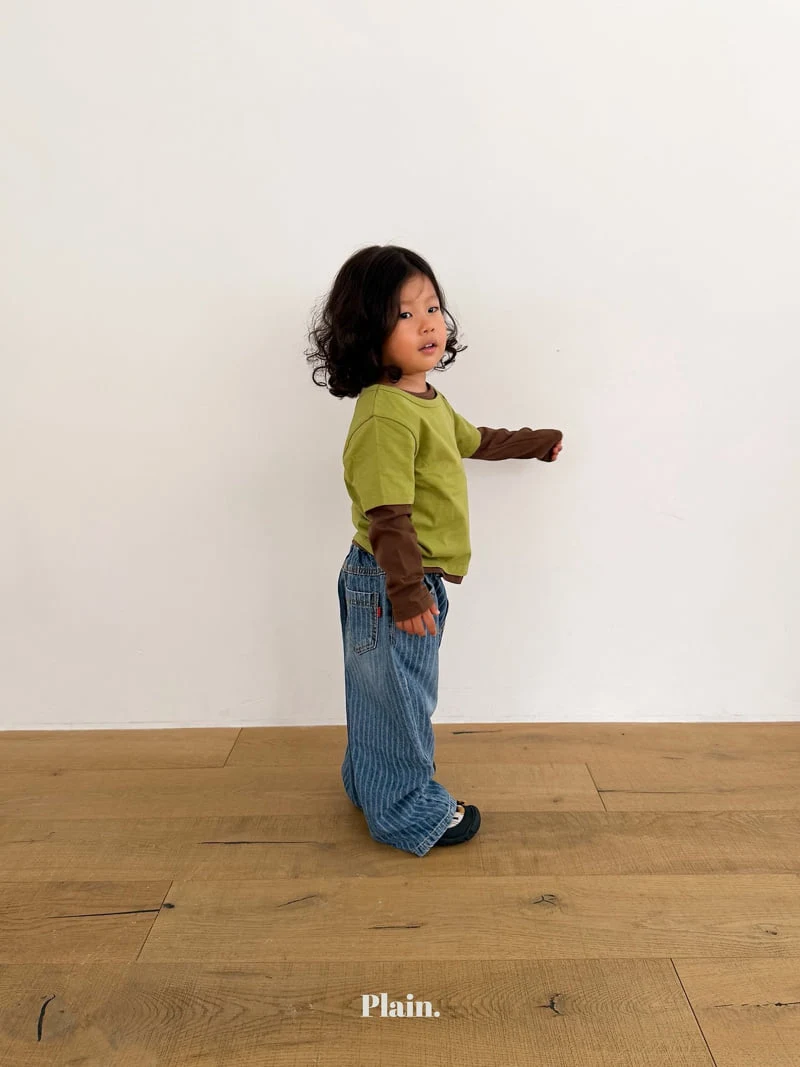 Plain - Korean Children Fashion - #kidsshorts - Jacquard Denim Pants - 10
