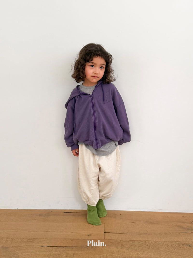 Plain - Korean Children Fashion - #kidsshorts - Croffile Hood Zip-up - 5