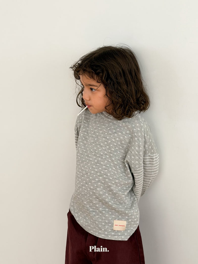 Plain - Korean Children Fashion - #kidzfashiontrend - Heart Tee - 9