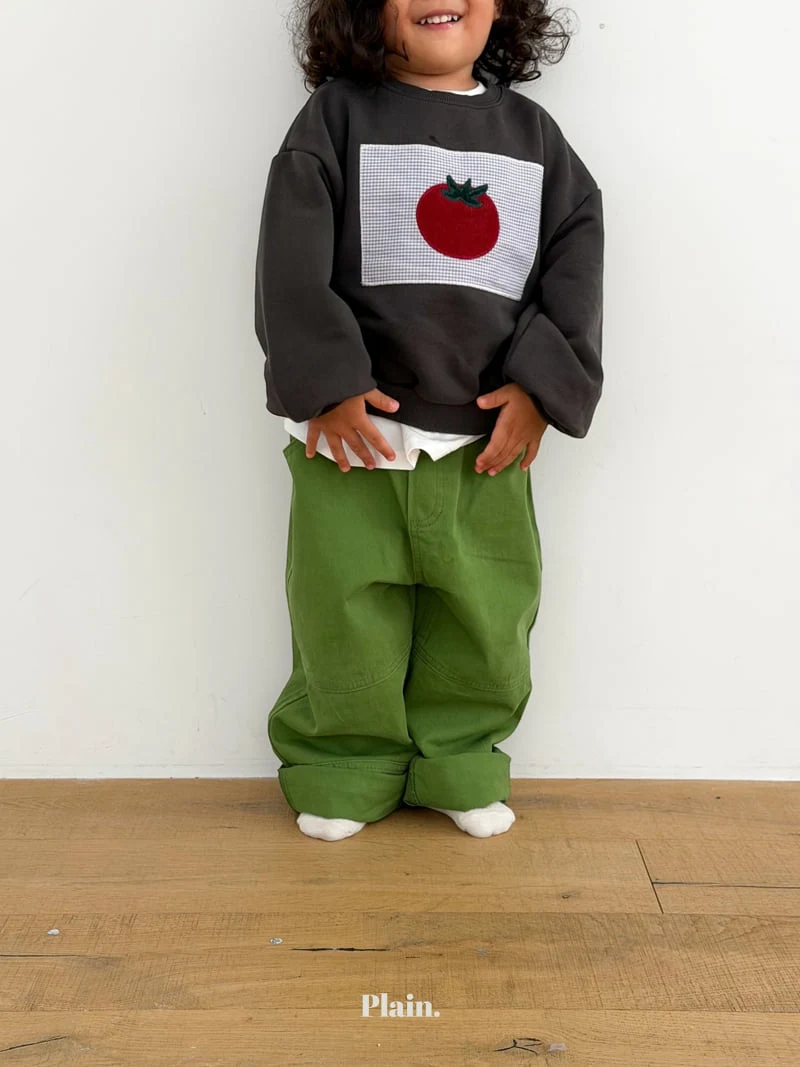 Plain - Korean Children Fashion - #littlefashionista - Tomato Sweatshirts - 7